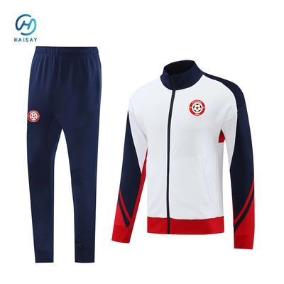 टीम के लोगो और 145 ग्राम कपड़े के वजन के साथ हल्के आर्द्रता-विच्छिन्न फुटबॉल जर्सी