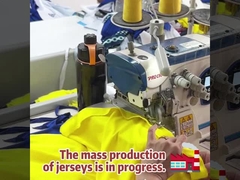 उच्च प्रदर्शन वाली पॉली फ़ुटबॉल शर्ट हल्के, टिकाऊ, यूवी प्रतिरोधी टीम अनुकूलन योग्य